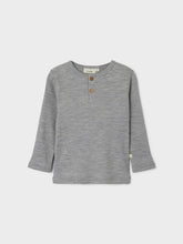 Lil 'Atelier - Fable Langærmet Uld Bluse - Grey Melange